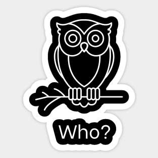 Owl Fun Design Sticker